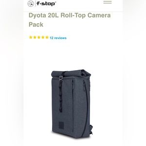 BRAND NEW!! Dyota 20L Roll Top Camera Pack